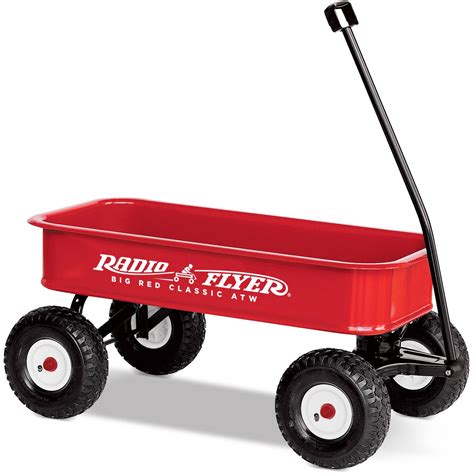 Radio Flyer, Big Red Classic ATW Wagon, All-Terrain Air Tires, Red ...