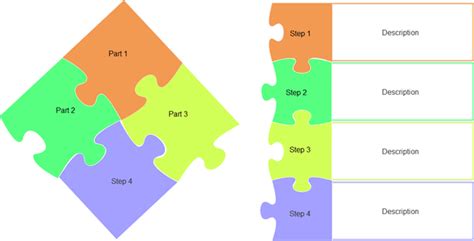 Puzzle Diagram Templates - Edraw