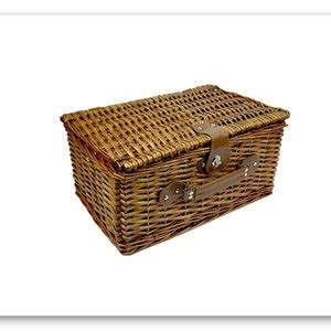 WICKER PICNIC BASKET, Personalized Picnic Basket, 2 Person, Picnic ...