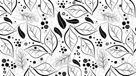 Black And White Leaf Pattern HD Abstract Wallpapers | HD Wallpapers ...