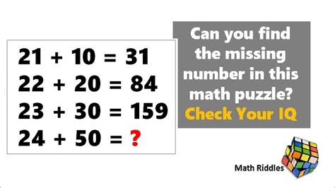 Math Riddles: Only 1% Genuis Can Solve This Tricky Mathematics Puzzle ...