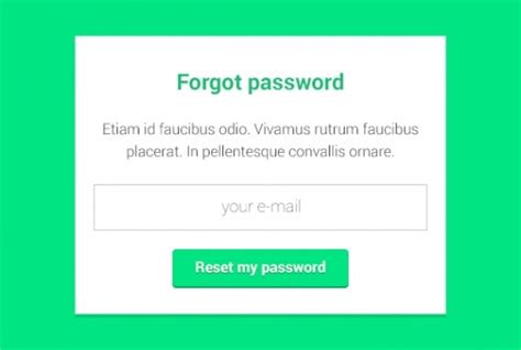 10+ Best Forgot Password UI Design Templates