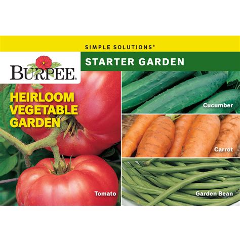 Burpee Heirloom Vegetable Starter Garden Vegetable Seed Collection, 1-pack - Walmart.com ...