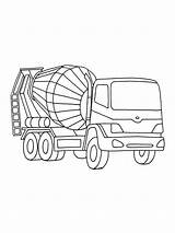 Printable Cement Mixer Truck coloring Page  Download Print Or Color sketch template