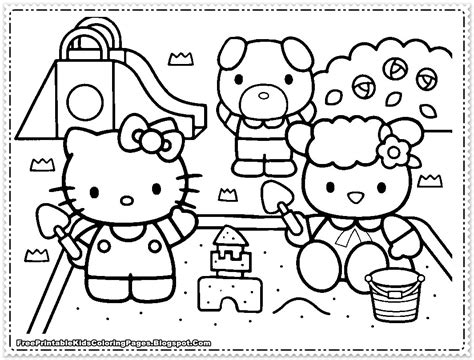 Hello Kitty Coloring Pages For Girls - Free Printable Kids Coloring Pages