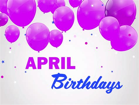 april birthdays