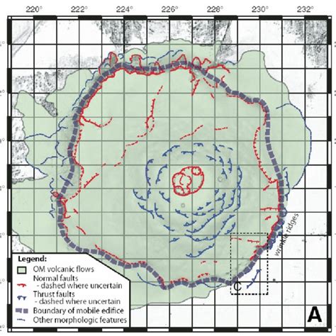 Geology and interpretation of the Olympus Mons. | Download Scientific Diagram