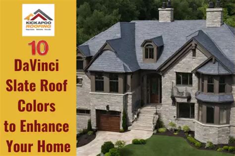 Top 10 DaVinci Slate Roof Colors to Enhance Your Home’s Aesthetic - La Crosse Roofer - Medium