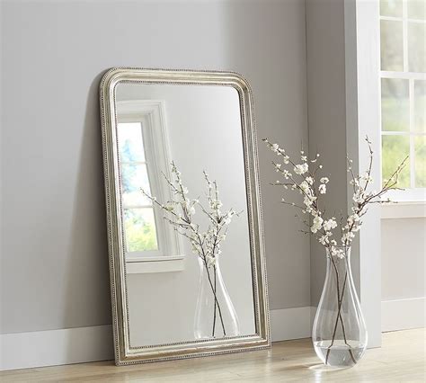 Bonaparte Silver Gilt Floor Mirror | Standing Mirror | Pottery Barn