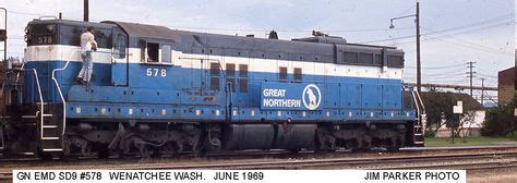 EMD SD9 | Great northern railroad, Train tracks, Train