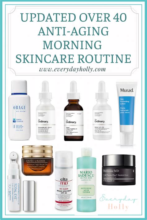 Anti-aging mature over 40 skincare routine a step-by-step guide ...