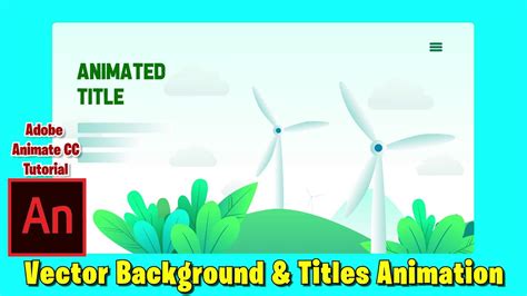 Vector Background Animation | Title Animation | Adobe Animate CC Tutorial - YouTube