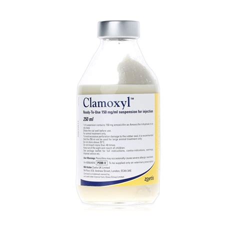 Zoetis Clamoxyl RTU 150mg/ml Injection - Farmacy