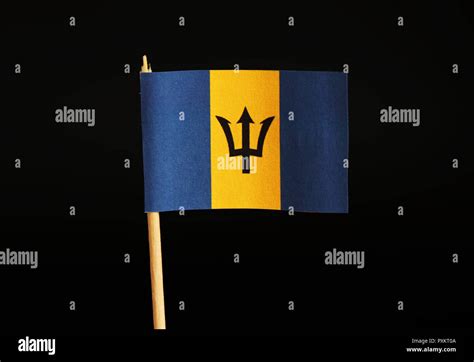 Barbados flag trident sign hi-res stock photography and images - Alamy