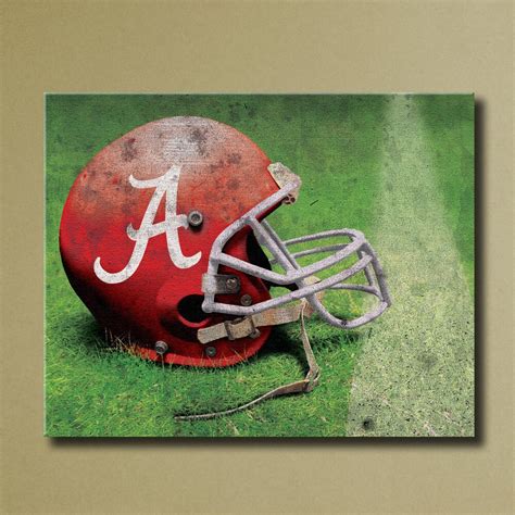 Alabama Crimson Tide Canvas Wall Art Grunge by SportsCorner