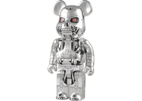 Bearbrick x Terminator T-RIP 400% Silver - HypeAnalyzer