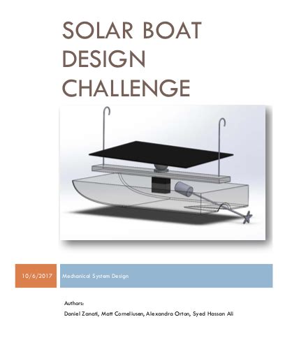 Solar Boat Design – Hassan Ali