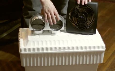 How to Turn a Styrofoam Cooler into an Air Conditioner for $8 | Diy air conditioner, Homemade ...