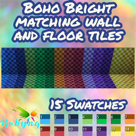 Bright Boho Floors and Walls - The Sims 4 Build / Buy - CurseForge