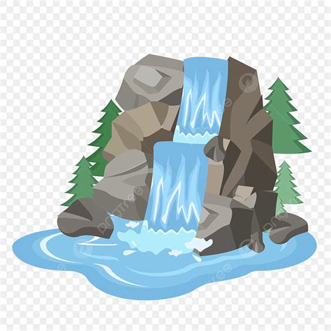 Transparent Material Vector Hd Images, Flying Down The Waterfall Free Png Transparent Material ...