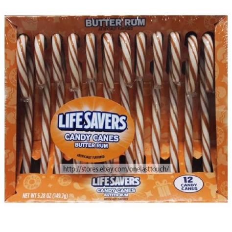 Lifesaver Butter Rum Candy Canes | Christmas Candy | Sweetservices.com