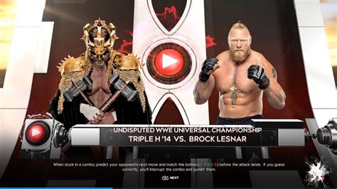 Wwe 2K24 HHH vs Brock Lesnar - YouTube