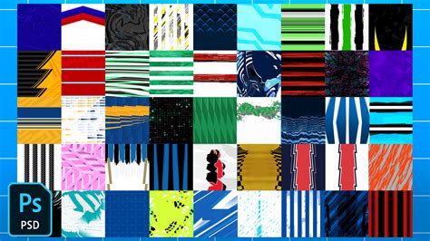 Qehzy's Football/Soccer Jersey Patterns Pack 3 (2021) - Template FC