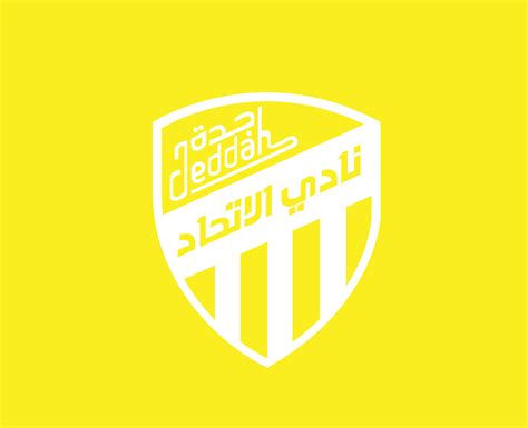 Al Ittihad Club Symbol Logo White Saudi Arabia Football Abstract Design ...