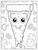 20 Pizza Coloring Pages Free PDF Printables sketch template
