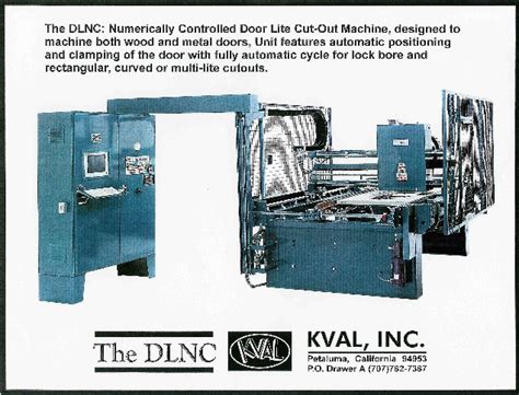 KVAL DLNC DOOR-LITE MACHINE (CNC) – Dilco.net