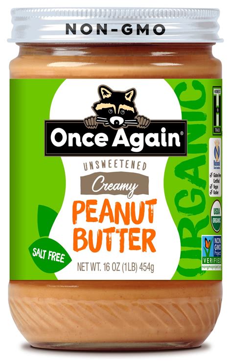 Creamy, Unsalted Organic Peanut Butter - Peanuts - Nuts.com