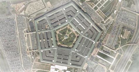 Aerial View Of The Pentagon, Headquarters Building Of United States ...