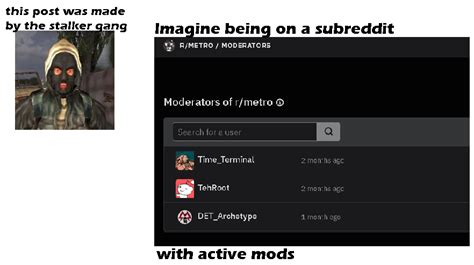 r/stalker needs new mods : r/metro