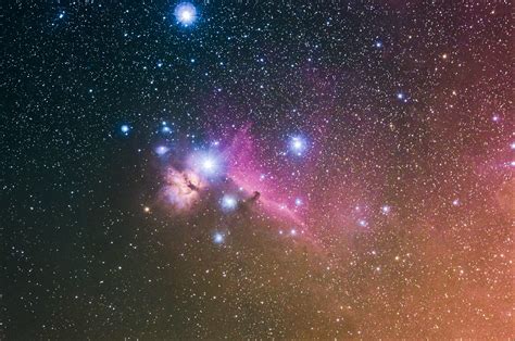 The Horsehead Nebula in Orion, taken with a DSLR and 300mm lens : space