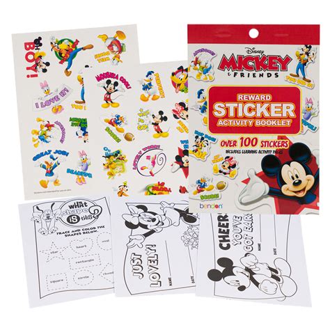 Wholesale Mickey and Friends 100pc Reward Stickers Booklet MULTICOLOR