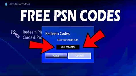 Free 12 Digit Redeem Code PS4 2023 Generator