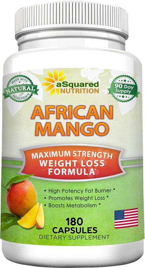 100% Pure African Mango Extract Cleanse (180 Capsules) Plus Raspberry Ketones & Green Tea ...