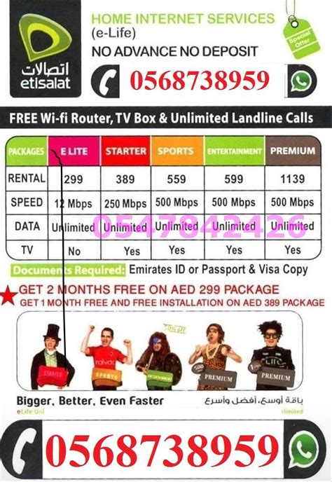 Etisalat Elife Home Internet | Internet plans, Home internet, Internet call