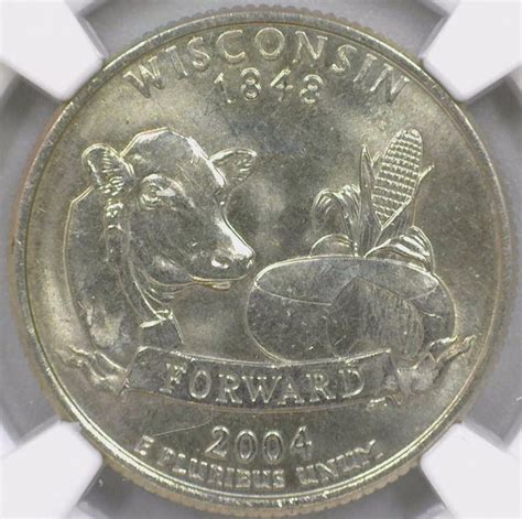 2004 D Wisconsin Extra Leaf Low Quarter NGC Certified MS 65 – Good Ole Toms