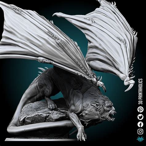 an image of a dragon statue on a black background