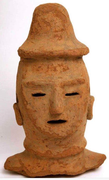 Kofun Haniwa Warrior Head, TL tested - Japan - , ca. 4th-6th century AD ...