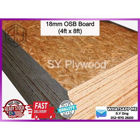 OSB Board Plywood 18mm x 4ft x 8ft (50pcs Per Bundle) | Shopee Malaysia