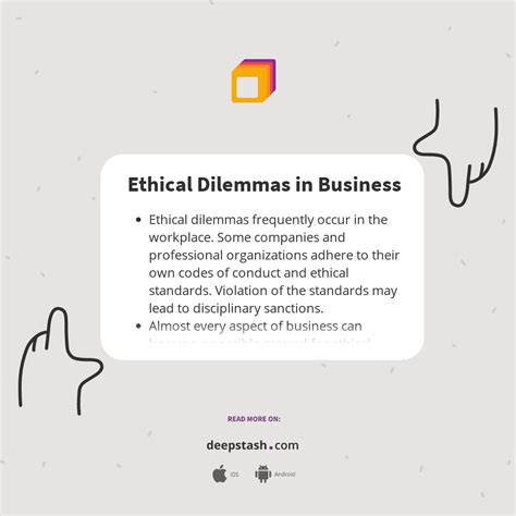 Ethical Dilemmas in Business - Deepstash