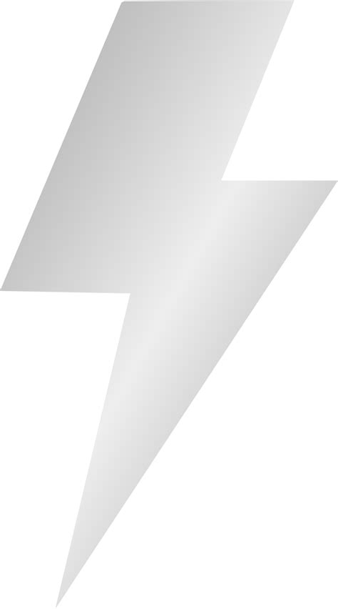 Silver Lightning Bolt Icon 11934405 PNG