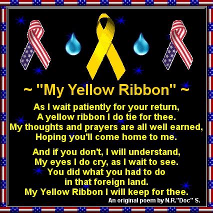 Pin by Nicole Sherwood-Jeffers on Yellow Ribbon Lesson | Yellow ribbon ...