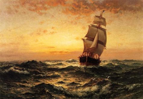 Корабль как символ | Ship paintings, American painting, Hudson river school paintings