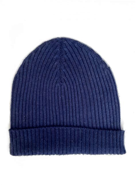 Cashmere Navy Blue Beanie -Alchemy Story