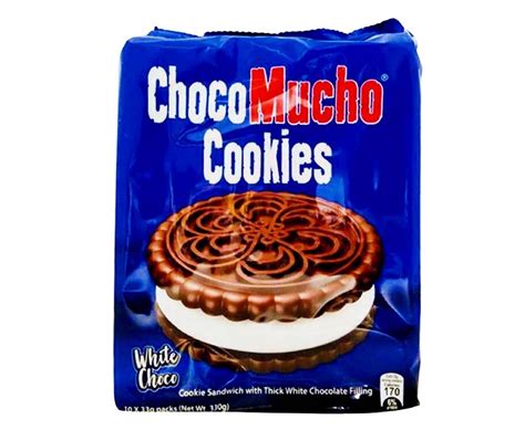 Choco Mucho Cookies White Choco (10 Packs x 33g) 330g