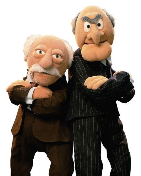 Statler and Waldorf share the stage left balcony box in the Muppet Theater, and the two delight ...