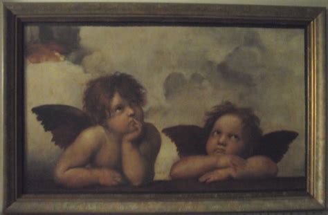 Cherubini by Raffaello(Raphael)-Framed